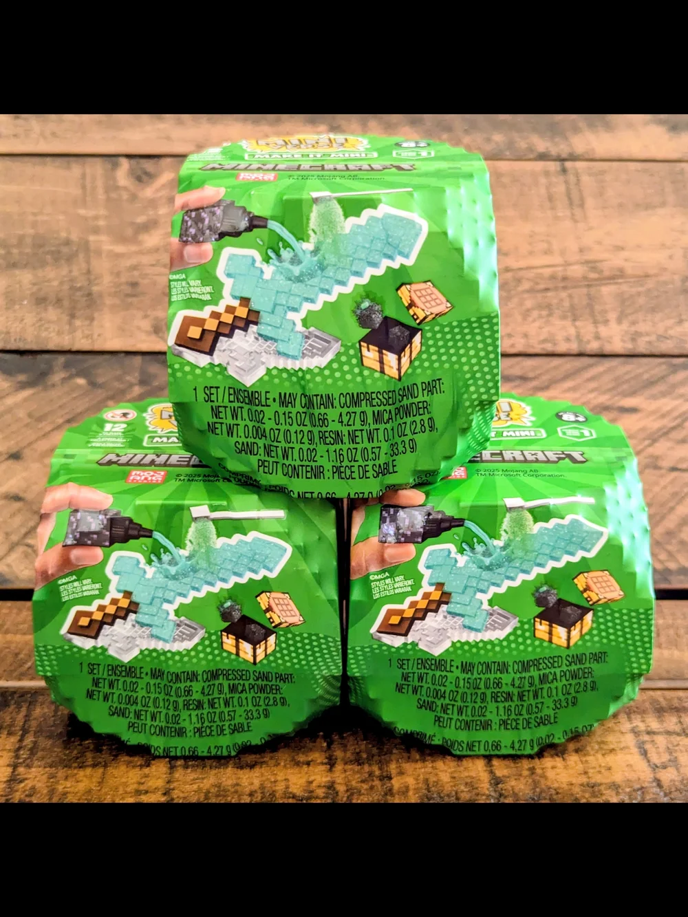 Mini Verse Minecraft Series 1 Set of 3 New Sealed Blind Box Series 1 Mojang New